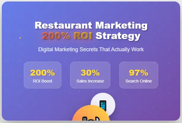 restaurant marketing plan digital and traditional
