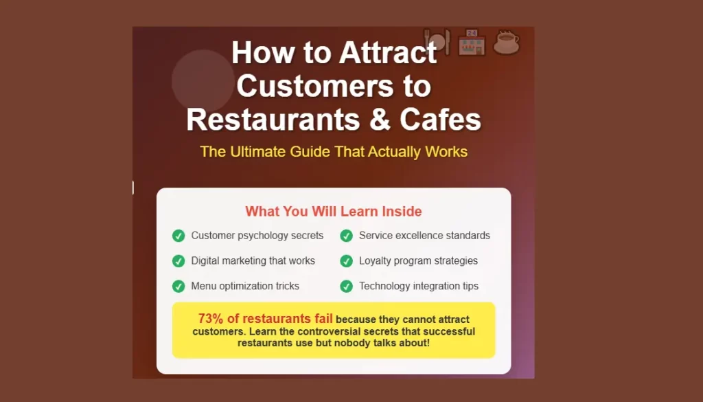 how to attract customers to restaurant & cafe