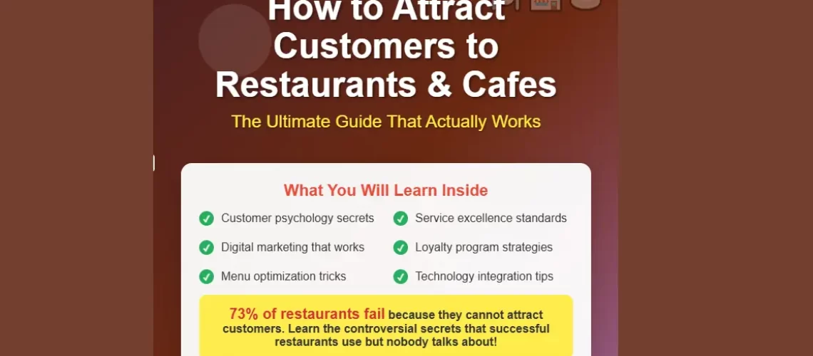 how to attract customers to restaurant & cafe